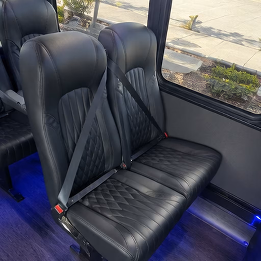 Dallas Concert & Music Festival Transportation party bus interior