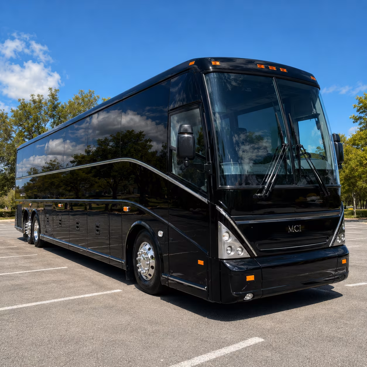 Dallas Corporate Transportation party bus exterior