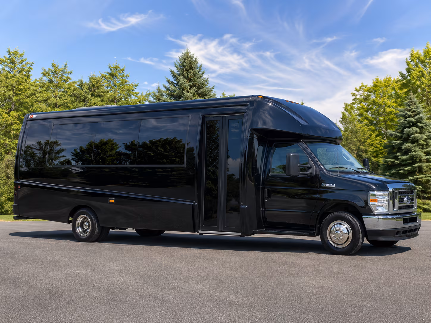 Dallas Corporate Transportation party bus exterior