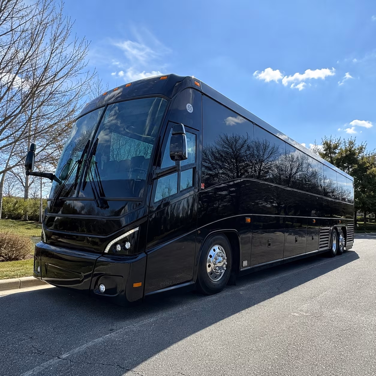 Dallas Corporate Transportation party bus exterior