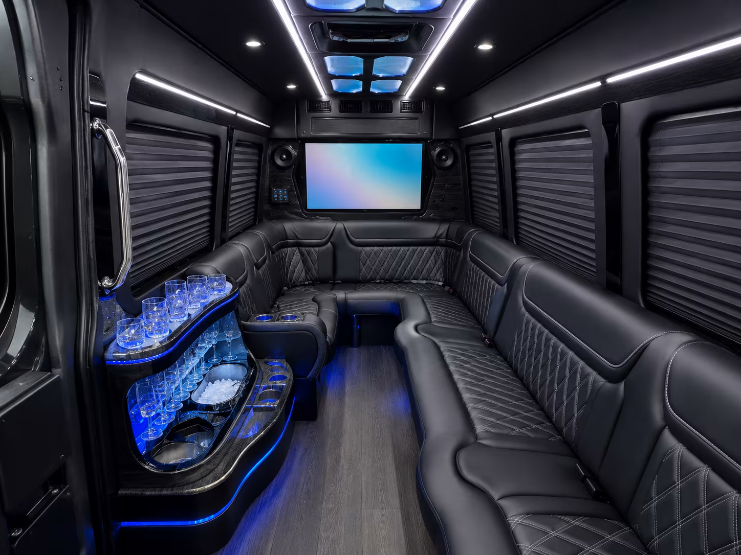 Dallas Private Event Transportation party bus exterior