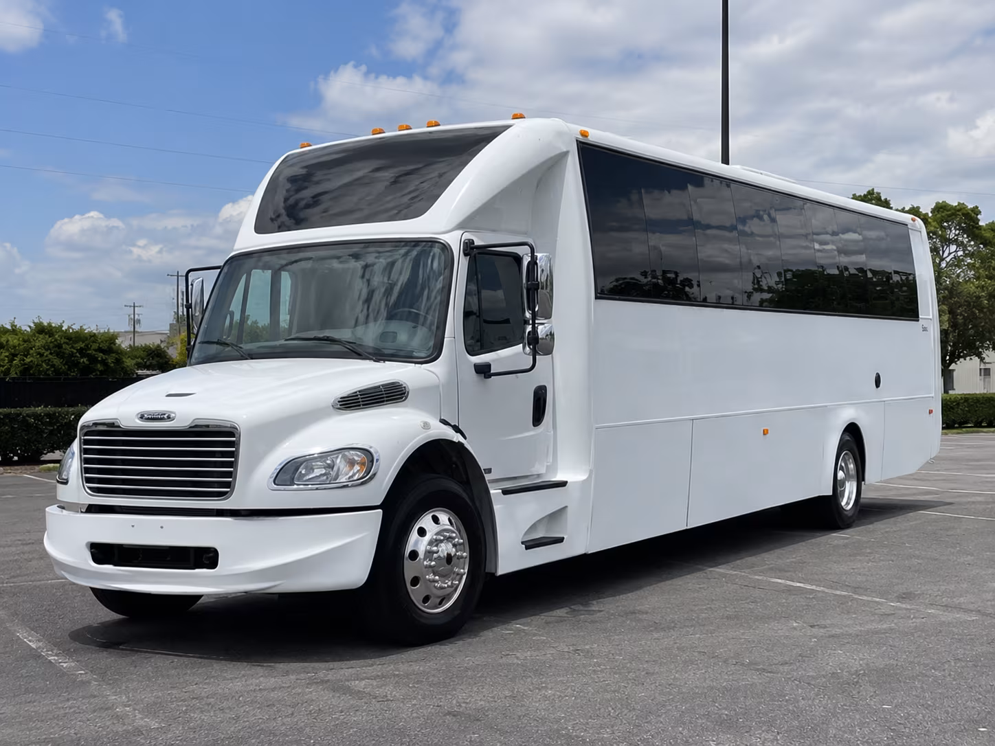 Dallas Private Event Transportation party bus exterior