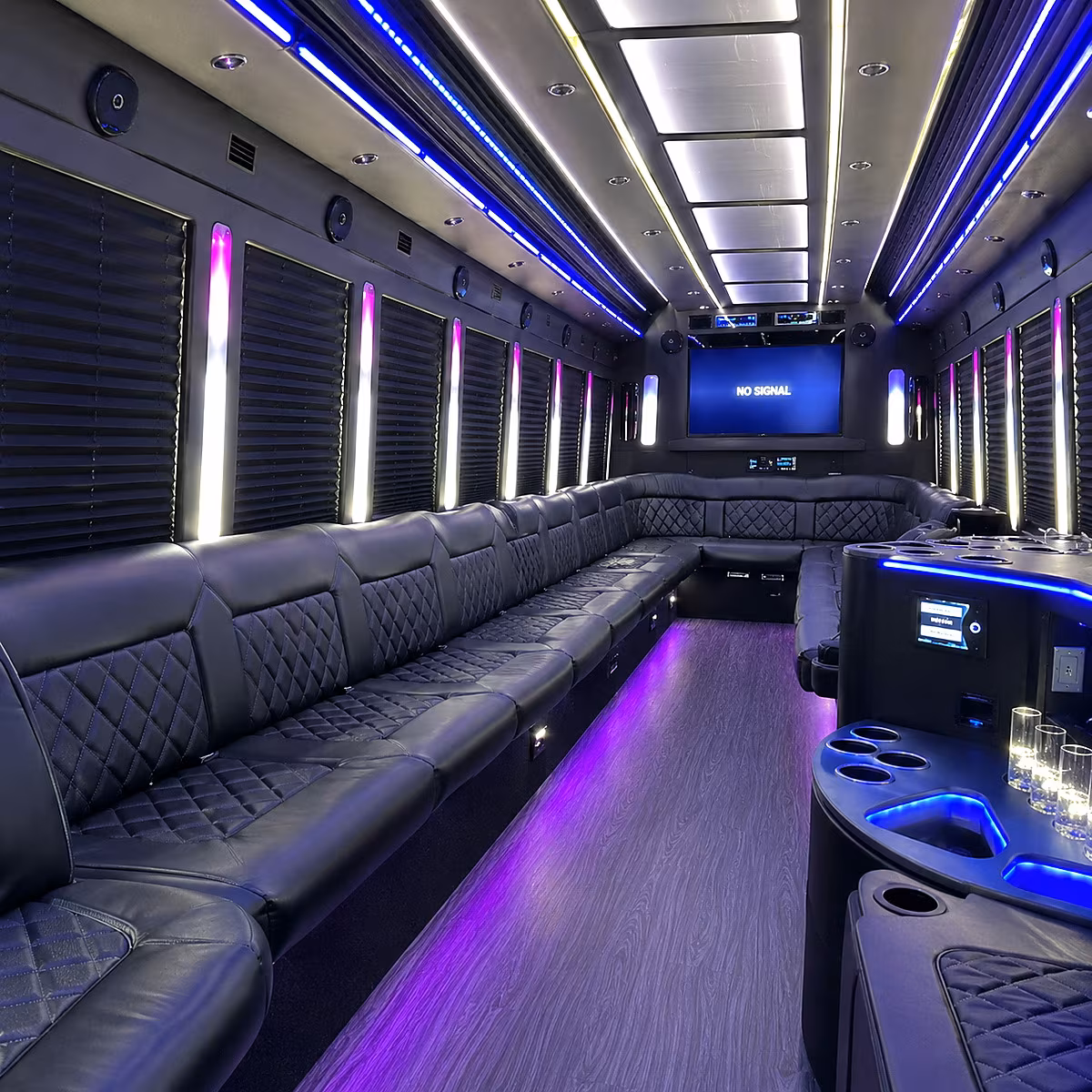 Dallas Private Event Transportation onboard seating