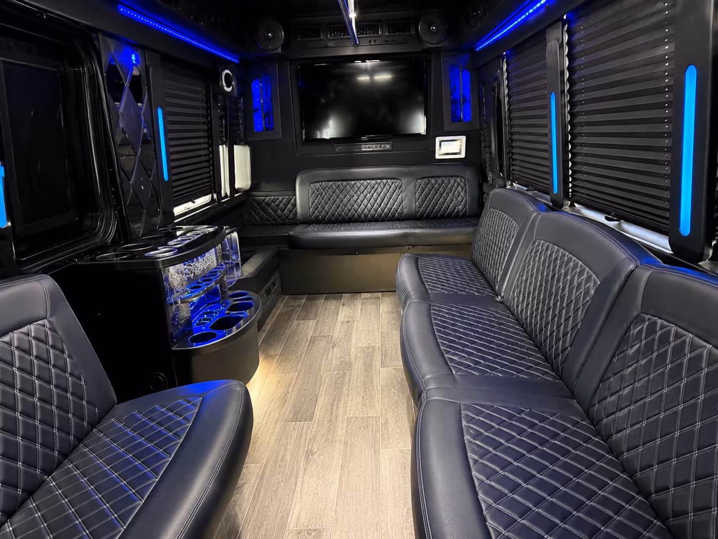 Dallas Prom & Homecoming Transportation party bus exterior