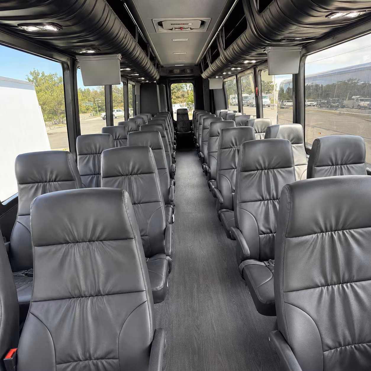 Dallas School Event Transportation party bus exterior