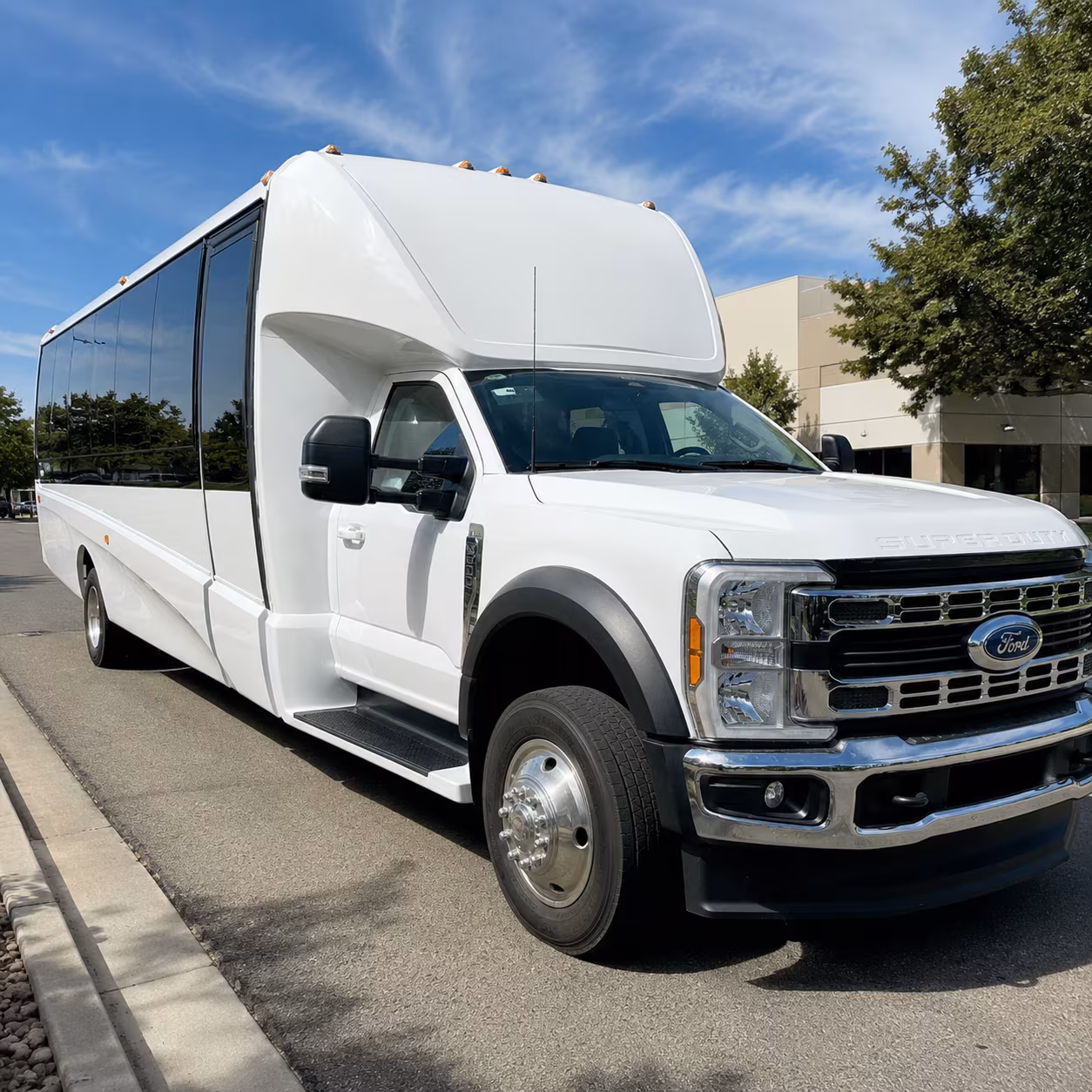 Dallas School Event Transportation party bus exterior