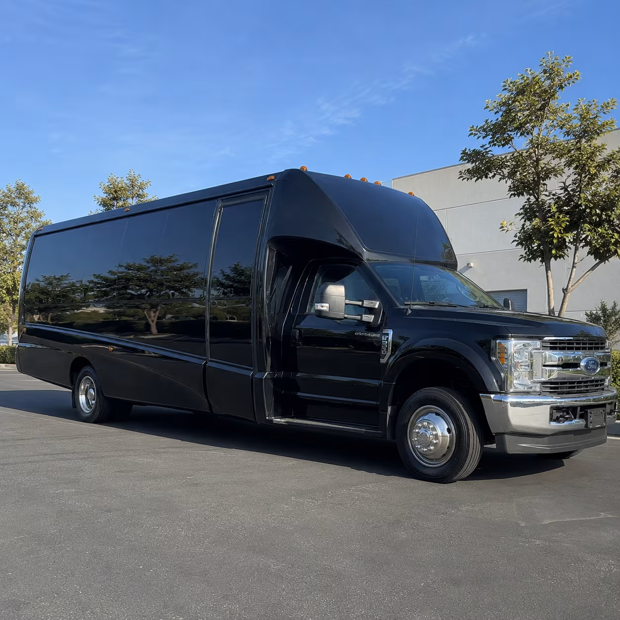 Dallas Sporting Event Transportation party bus exterior