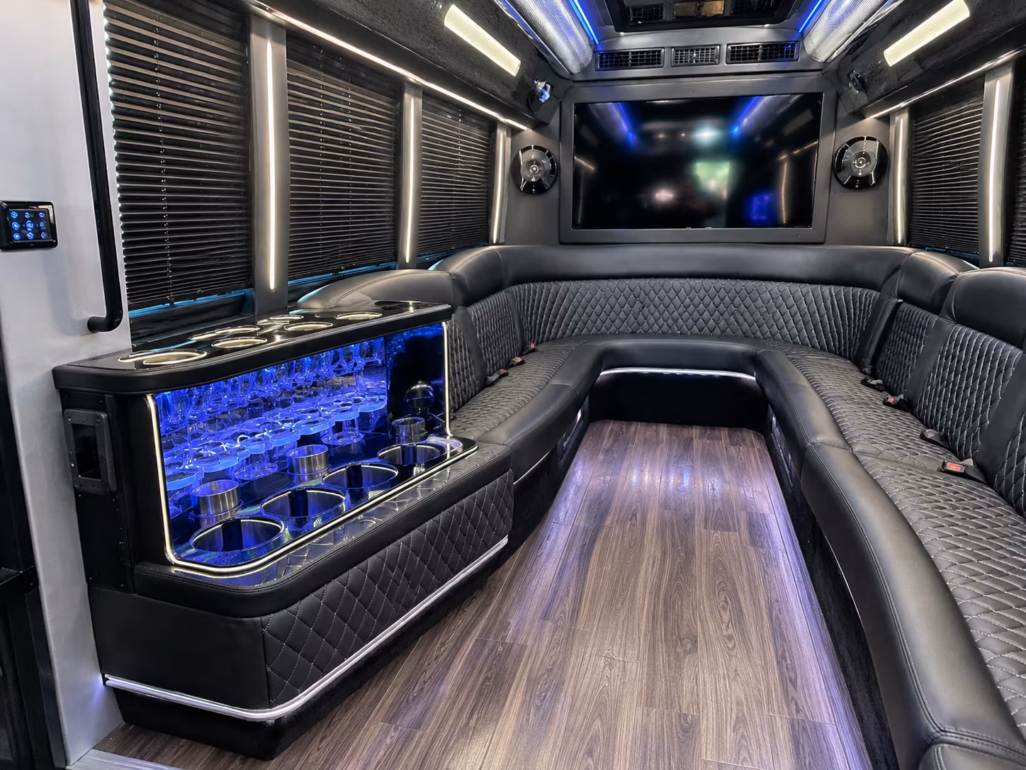 Dallas Sporting Event Transportation party bus exterior