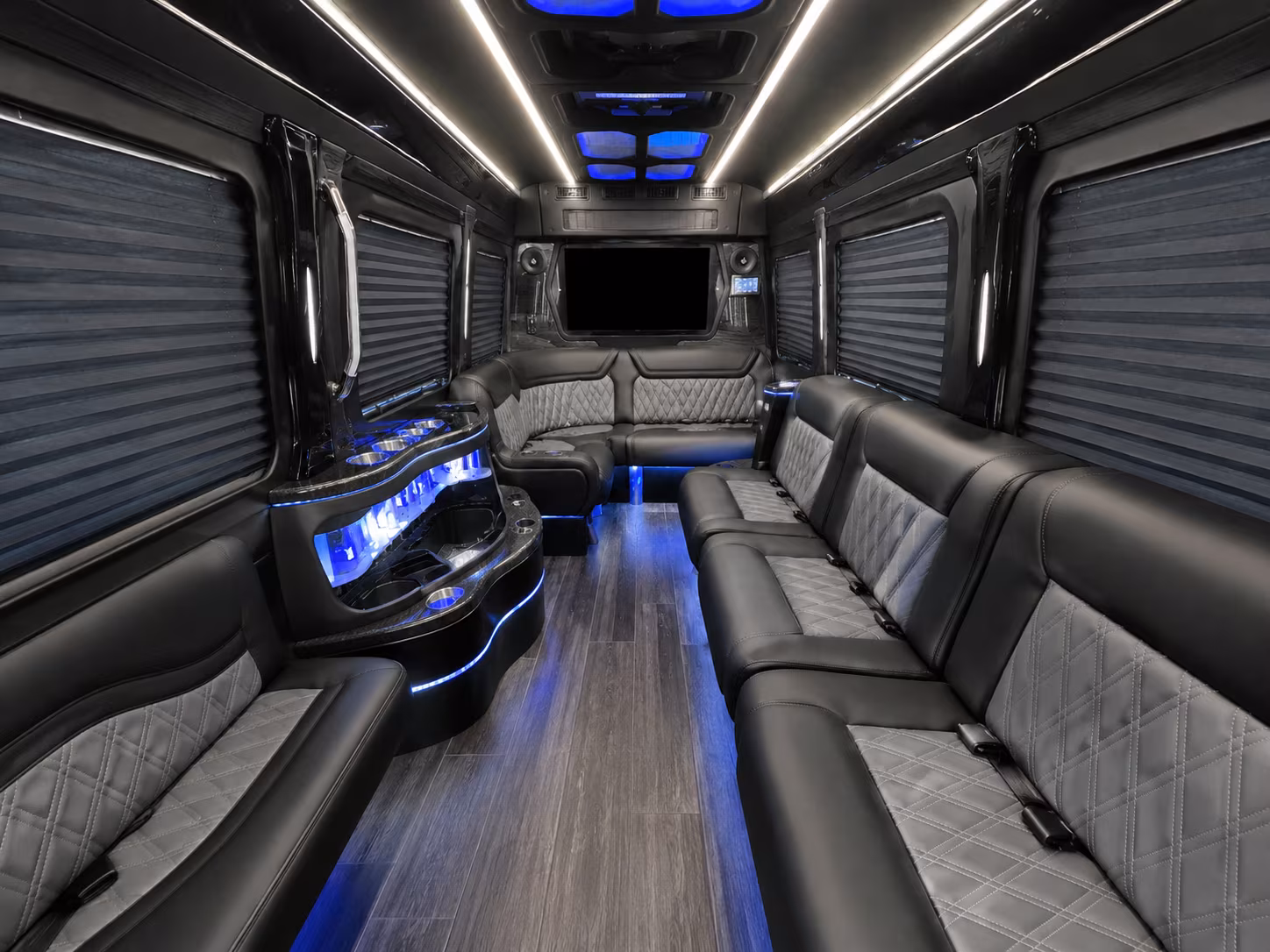 Dallas Sporting Event Transportation party bus exterior