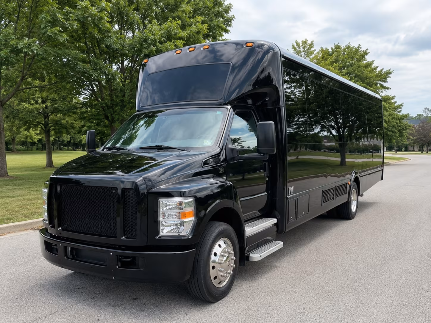 Dallas Sporting Event Transportation party bus interior