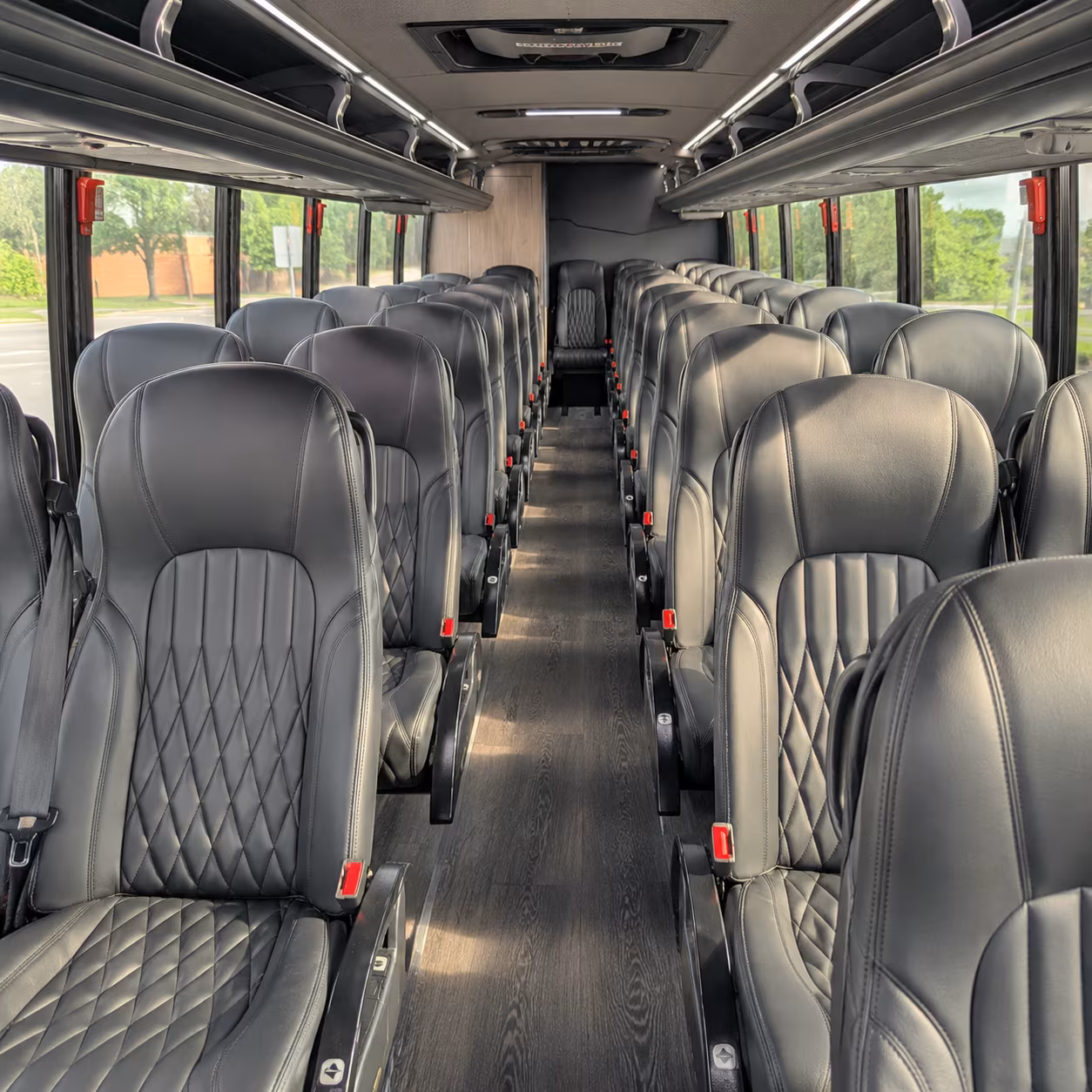 Dallas Wedding Transportation party bus exterior