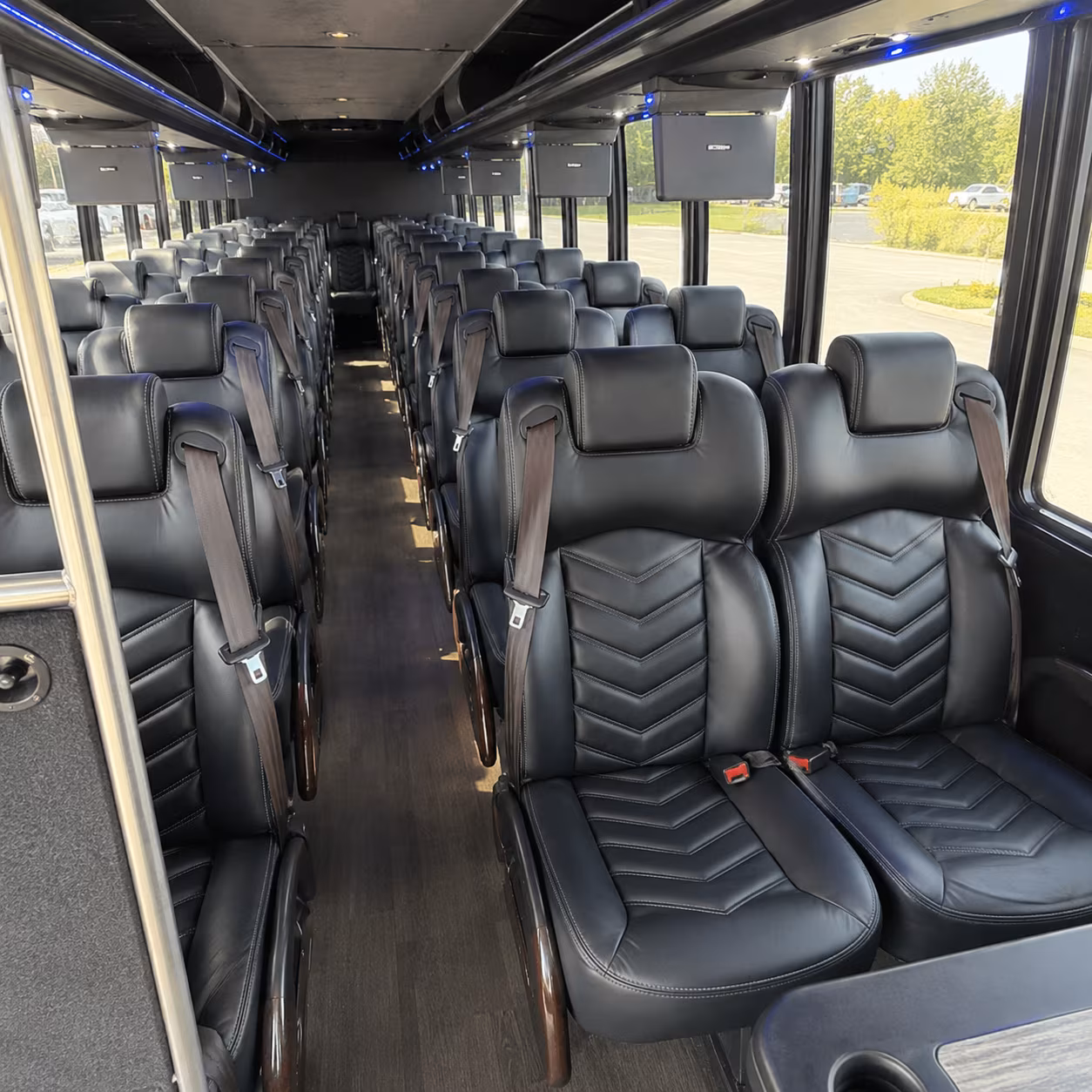 Dallas Wedding Transportation party bus exterior