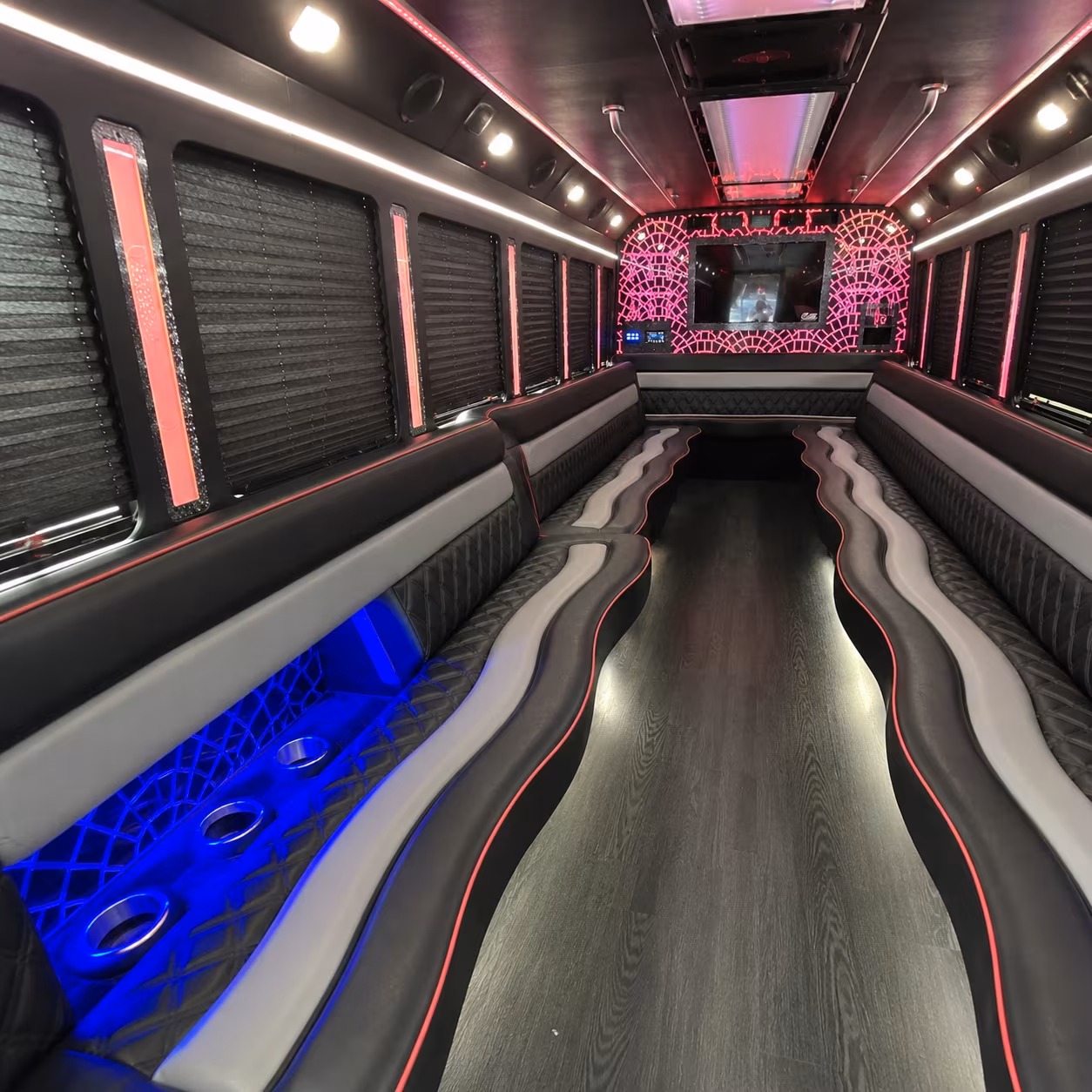Dallas Wedding Transportation party bus exterior