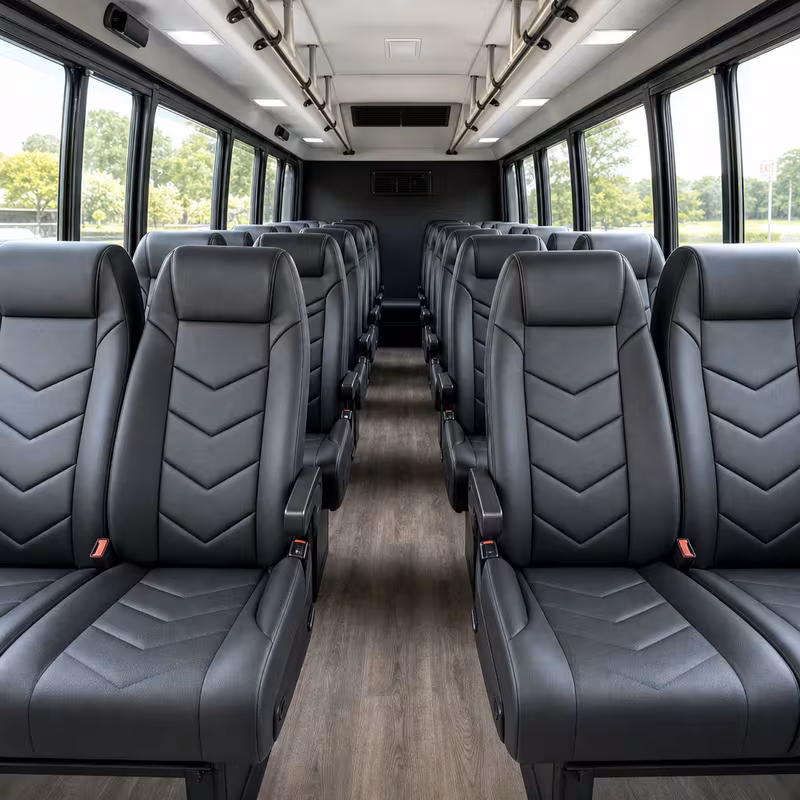 15-35 Passenger Minibus Inside