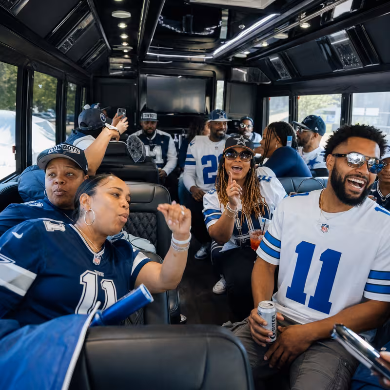 Dallas Sporting Event Transportation fleet vehicle